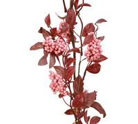 Guirlande de feuilles d'automne avec baies pour une décoration d'ambiance