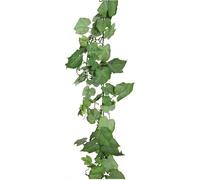 Guirlande de feuilles de vigne artificielle 165 cm en plastique vert - Décoration facile d'entretien Indoor & Outdoor