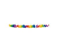 Guirlande de fleurs hawaïenne Mer du Sud déco de fête multicolore 3mx5cm