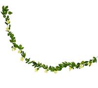 Guirlande de houblon artificielle de qualité supérieure - 190 cm de long - Avec 36 ombres et 120 feuilles - Guirlande artificielle de houblon avec fleurs