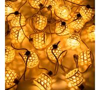 Guirlande De Jardin Avec Lumières Led 15,70 M Ducrot Naturel Multicolore