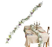 Guirlande De Lapin De Pâques - 180 Cm En Rotin, Marguerite, Feuille D'œuf, Décoration Pour Mur, Jardin, Mariage Et Fête | Guirlande De Vigne De Vacances Pour La Maison, La Cheminée, La Cheminée Et La