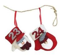 Guirlande de L'Avent avec 24 mini gants Multicolore G