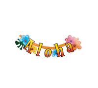 Guirlande de lettres Hawaii Aloha 83cm
