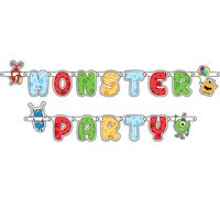 Guirlande de lettres Monster party
