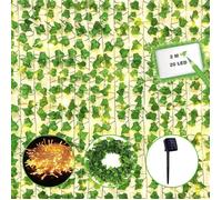 Guirlande de lierre artificiel - SUNSHINE SMILE - 20 LED - 2 mètres - Intérieur - Rechargeable USB