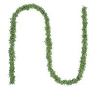 Guirlande de mousse artificielle - Décoration de jardin pliable à suspendre - Vignes vertes artificielles - Décoration de flexibles - Brins de mousse artificielle