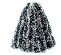 Guirlande de Noël 60/2 m, guirlande verte, rubans de fleurs de garance, décorations for sapin de Noël, mariage, anniversaire, fête, décoration de la maison(Green White,60M (30PCS))