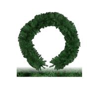 tectake® Guirlande Noël 2,7 m, Guirlande Sapin Dense sans Ornement, Aspect Naturel, Boucle Pratique, Deco Noel, Branches artificielles faciles à Plier, Sapin de Noel, Décoration Noël intérieur, Vert