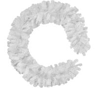 TECTAKE Guirlande de Noël Aspect naturel très détaillé Pour utilisation à l'intérieur et l'extérieur - Blanc