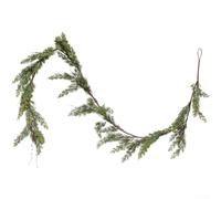 Guirlande de Noël artificielle avec pomme de pin et vigne de cèdre pour décoration murale rustique, construction en plastique et fil, 2 5/3 m et options de longueur 1 pièce (3 mètres)