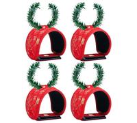 Guirlande de Noël - Attaches de Noël pour emballer, décorations de guirlande en papier, accessoire de verdure décoratif, design facile à tourner, crochets de porte pour de jardin extérieur, 99