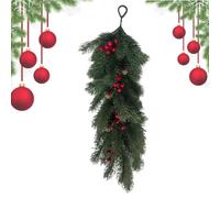 Guirlande de Noël avec branches décoratives faites à la main avec baies