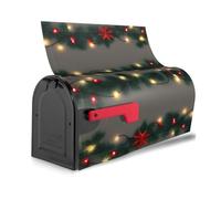 Guirlande de Noël avec lumières imprimées, couverture magnétique pour boîte aux lettres, étanche, installation facile