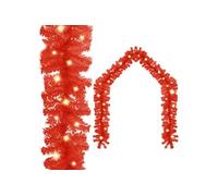 Guirlande de Noël avec lumières LED 10 m Rouge