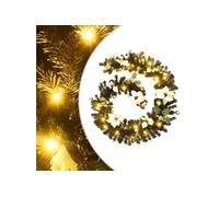 Guirlande de Noël avec lumières LED Noir 2,7 m PVC