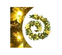 VIDAXL Guirlande de No?l avec lumi¿¿res LED Vert 2,7 m PVC