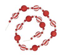Feeric Lights et Christmas - Guirlande polystyrène Boules l.1,85 m Rouge et Blanc