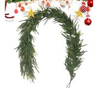 Guirlande de Noël - Couronne pour fenêtres - Décoration réutilisable hiver Noël pour intérieur, cheminée, table, porte, fenêtre, cuisine