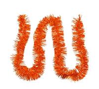 Guirlande de Noël de 30 m - Guirlande métallique brillante - Décoration de Noël - Décoration à suspendre pour Halloween, Nouvel An, fête, carnaval, décoration d'anniversaire - Orange