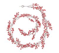 Guirlande de Noël Déco "Baies" 190cm Rouge