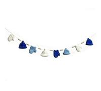 Guirlande de Noël Décoration Suspendue Forêt Flocon de Neige Sapin | Guirlande suspendue de style forêt faite à la main avec un design en crochet texturé pour la décoration(C)