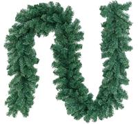 Guirlande de Noël, Décorations de Noël, Guirlande artificielle non éclairée de lierre vert doux pour extérieur ou intérieur, Décor de guirlande verte de qualité supérieure pour Noël, fête, jardin