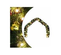 Vidaxl Guirlande De Noël Décorée Avec Boules Et Lumières Led 10 M
