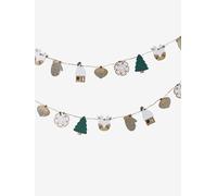 Guirlande de Noël en bois bi-couleur bois TU