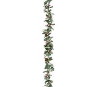 Guirlande de Noël "Houx Enneigé" 180cm Vert