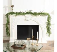 Guirlande de Noël imitation pin Norfolk pour cheminée, cheminée, escalier - Utilisation en intérieur/extérieur - Longueur : 1 m