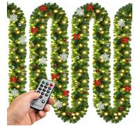 CASARIA® Guirlande de Noël Lumineuse avec déco 5m 80 LED Sapin Artificiel Télécommande Incluse Décoration de noël