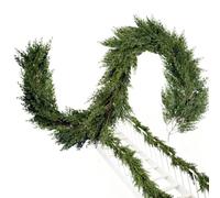 Guirlande de Noël pour extérieur - 2 m Décorations artificielles réalistes, guirlande de Noël en pin artificiel | pour fenêtre, porche, patio, jardin, fête, festival, cuisine, bureau, étagère porte PA