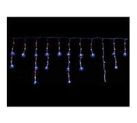 Guirlande de Noël rideau effet neige 240 LED - 3,90 m Bleu G