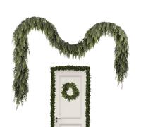 Guirlande de Noël | Suspension pour Décorations - Guirlande De Végétation De Noël À Toucher Réel | pour Porche Cheminée Maison De Campagne Maison Fête Manteau De Cheminée