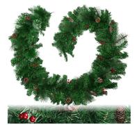 Guirlande de Noël - TECTAKE - Décoration de Noël avec boucle de suspension 2,7 m - Rouge/Vert