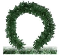 Guirlande de Noël - TECTAKE - Décoration de Noël avec boucle de suspension 2,7 m - Vert