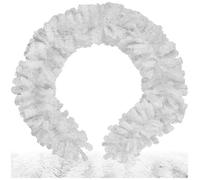 Guirlande de Noël - TECTAKE - Décoration de Noël avec boucle de suspension de 2 7 m - Blanc