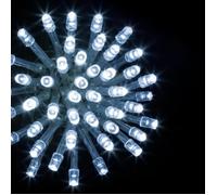 FEERIC LIGHTS & CHRISTMAS Guirlande extérieur Technobright - 100 LED - Blanc froid - 20m