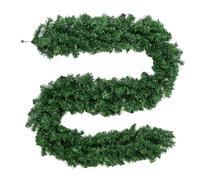 Guirlande de Noël Verte 2,7 m - Artificielle pour Décoration à Faire Soi-Même - Pour Cheminée, Table, Mur et Intérieur