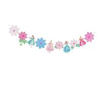 Guirlande de Papier fée des Fleurs pour Anniversaire Danseuse Princesse Bunting Baby Shower Girls Favorite Decoration Supplies