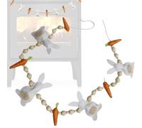 Guirlande de Pâques,Décor Rustique Lapin de 67 Cm | Guirlande d'Intérieur - Bannière de Décoration en Feutre pour Fête de Pâques et Printemps, Mur, Cheminée, Maison, Ferme, Intérieur et