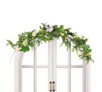 Guirlande de Pâques Guirlande de Pâques Guirlande de Pâques Faux Oeufs de Pâques Couronnes de Printemps Accessoires Guirlande Décoration, Œufs Réalistes Décorations en rotin pour l'extérieur de la