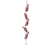 Guirlande de pères Noël grimpants en plastique 110 cm