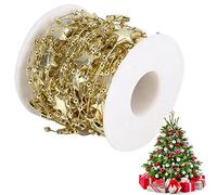 Guirlande de Perles, Chaîne à Cinq Branches pour Décoration Sapin Noël Étoile d'or for Arbre de Noël Décoration
