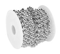 Guirlande de Perles d'arbre de Noël, Guirlande de Perles en Fausse Perle, Guirlande de Perles en Rouleau de Perles en Plastique pour décoration de Bricolage de Mariage d'arbre de Noël, 10 m