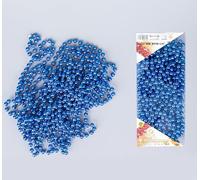 Guirlande de Perles de Noël Brillantes Bleues de 7,2 m - Guirlande de Perles artificielles pour Sapin de Noël - Décorations à Suspendre - Bricolage d'art et d'artisanat - Bijoutier