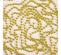Guirlande de Perles de Noël dorées Brillantes de 7,2 m - Guirlande de Perles artificielles pour Sapin de Noël - Décorations à Suspendre - Bricolage d'art et d'artisanat - Bijoutier