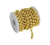Guirlande de Perles de Noël sur Bobine, Déco de Sapin Brillante, 5m/10m | Plusieurs Modèles, Bobine Intégrée, Flexible et Sans Nœuds, Multi-Usage