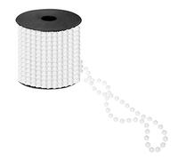 Guirlande de perles décoratives SPRINGOS - Blanc - 10 m - Décoration de table - Anniversaire - Décoration de Noël